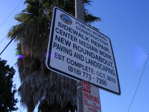 Looking east on Vista from Mira Mar