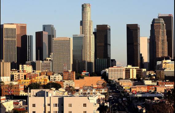 Downtown L.A. as seen from Westlake.  Photo ##