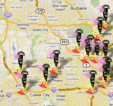 For an interactive shot of the Park(ing) Day map, click here
