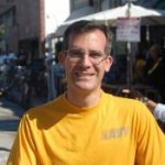 Eric Garcetti at the start of CicLAvia.