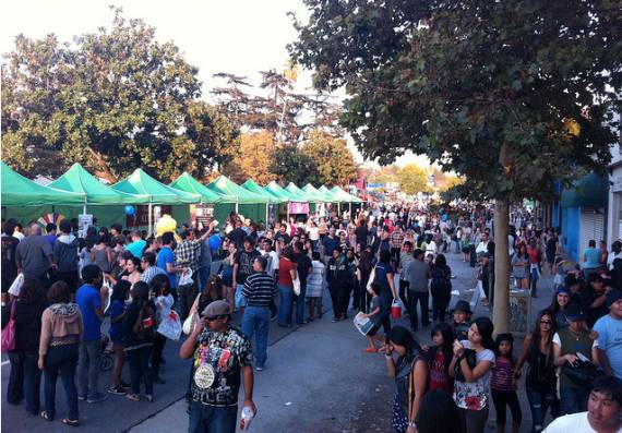 L.A. Weekly also has some pics from the event available here. But this one is from Carter again.