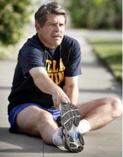 Readying for the big meeting.  Photo: Los Angeles Times