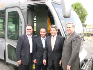 From left, Richard Katz; Mitch Englander, Chief of Staff to Councilman Greig Smith; Supervisor Zev Yaroslavsky, and Councilman Greig Smith.  Photo:##http://www.mydailyfind.com/tag/greig-smith##My Daily Find.##