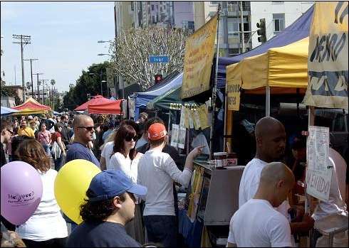 The Hollywood Farmer's Market in March, 2007.  Photo:##http://www.bunrab.com/dailyfeed/2007March/dailyfeed_march-07_p1.html#030407##Daily Feed##