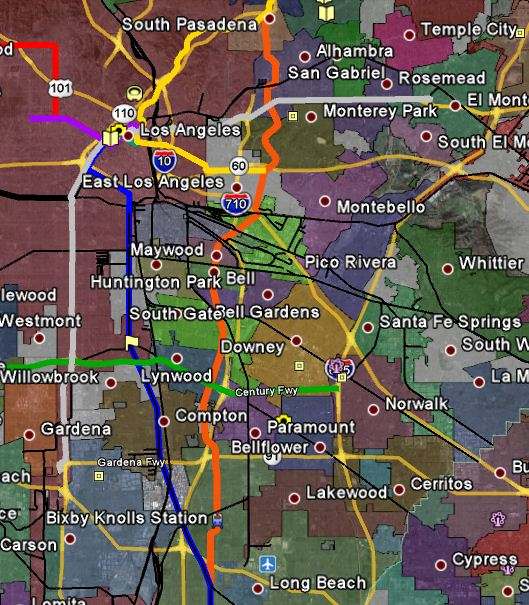 A closer look at the Northeast part of the line.  Image by Carlos Velasquez