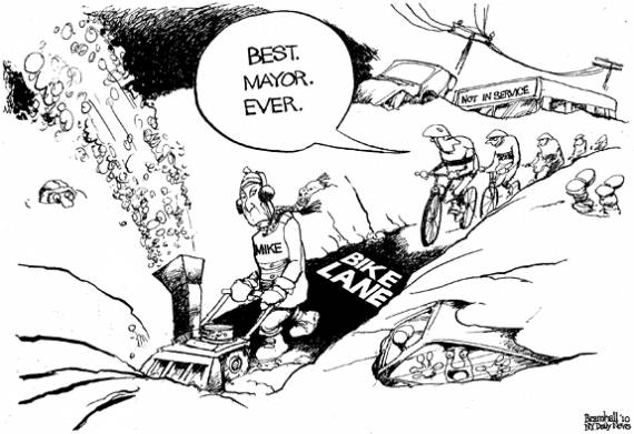 The New York Daily News wasn't thrilled with Bloomberg's snow removal efforts.