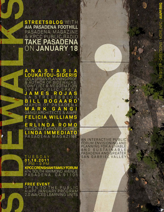Thanks for the poster: American Institue of Architects, Pasadena and Foothill Chapter