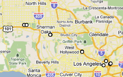 LADOT's application sprinkles car capacity expansion projects throughout the city.