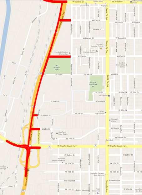 The area of the proposed removal.