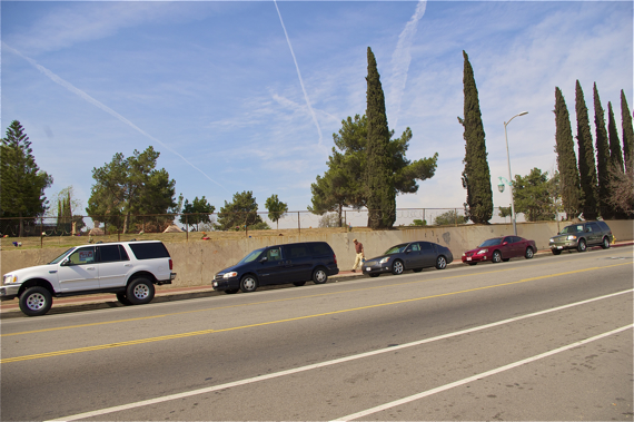 16 out 39 cars parked along Lorena were for sale yesterday. The informal "car dealership" has been a longstanding complaint of residents in an area where street parking can be scarce. Sahra Sulaiman/LA Streetsblog