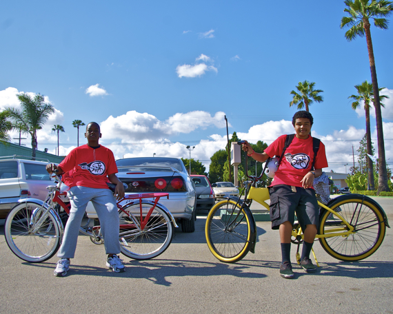 Fred Buggs Jr. and Joshua Jones cite feeding the homeless as one of the activities they enjoy. Sahra Sulaiman/LA Streetsblog