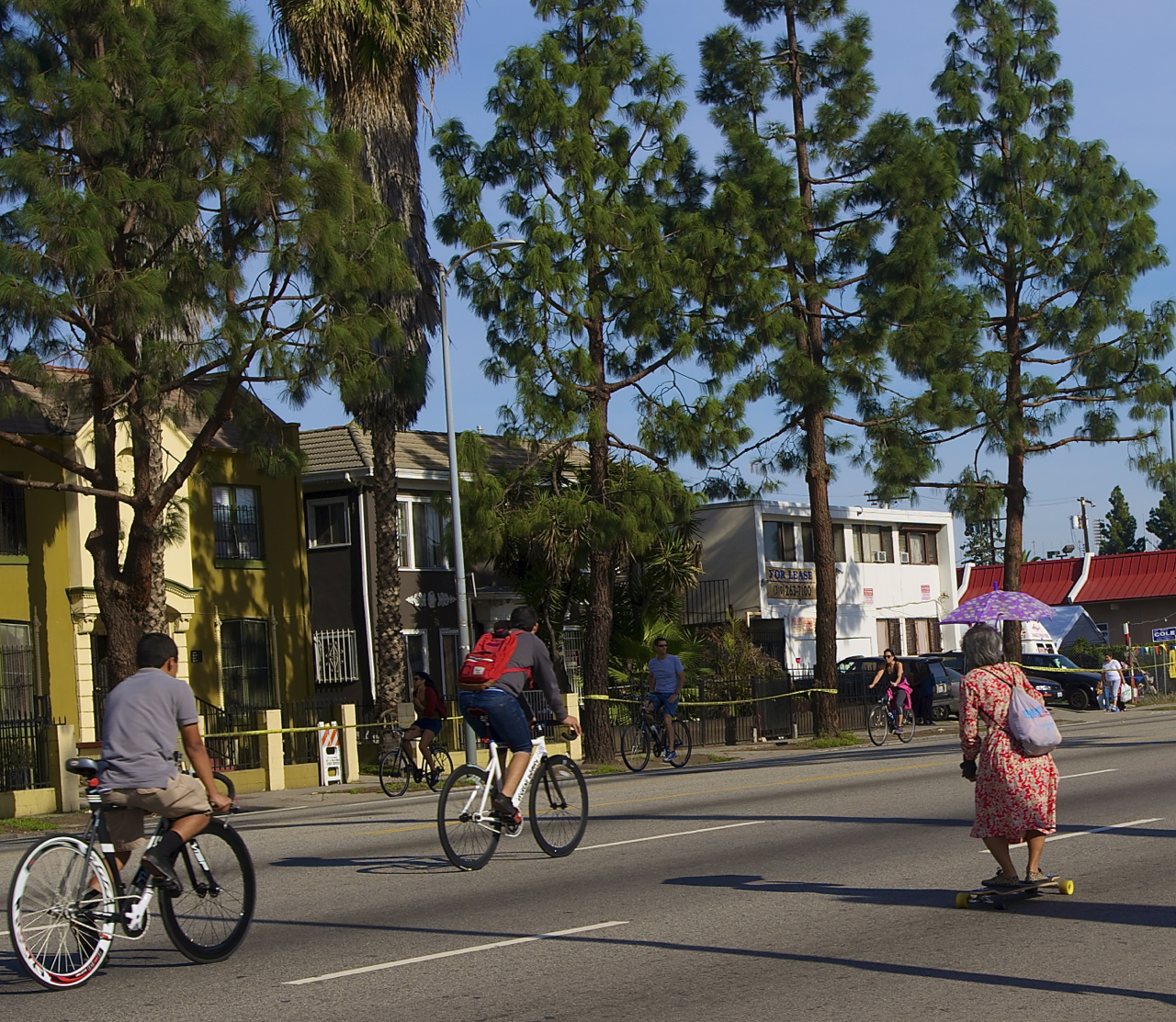 Skateboarding grandmothers are the best. Sahra Sulaiman/Streetsblog L.A.