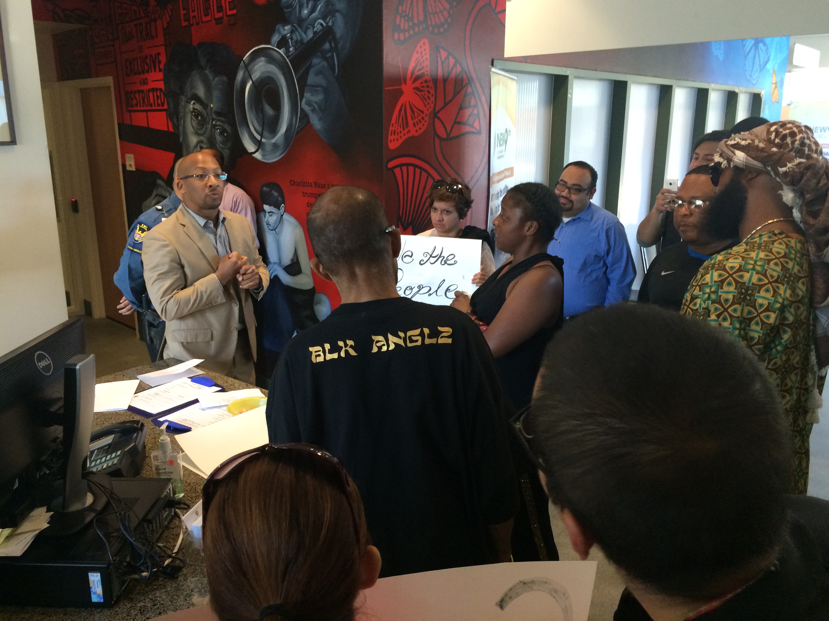 Residents and stakeholders in the South Central community ask District Director James Westbrooks to help make their community safer. Photo: Ashley Hansack