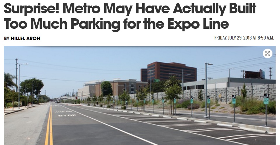 Hillel Aron on Metro parking