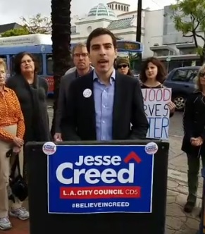 CD5 Candidate Jesse Creed Calls for Safety Improvements for Westwood Blvd.