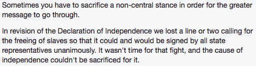 An actual argument made to me by an actual person.