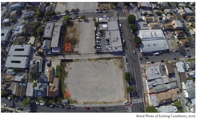 The lots as viewed from above. Source: Metro Development Guidelines