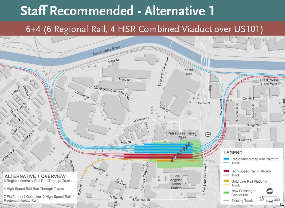 The recommended configuration Alterntive 1 features xxx. Image via Metro staff presentation
