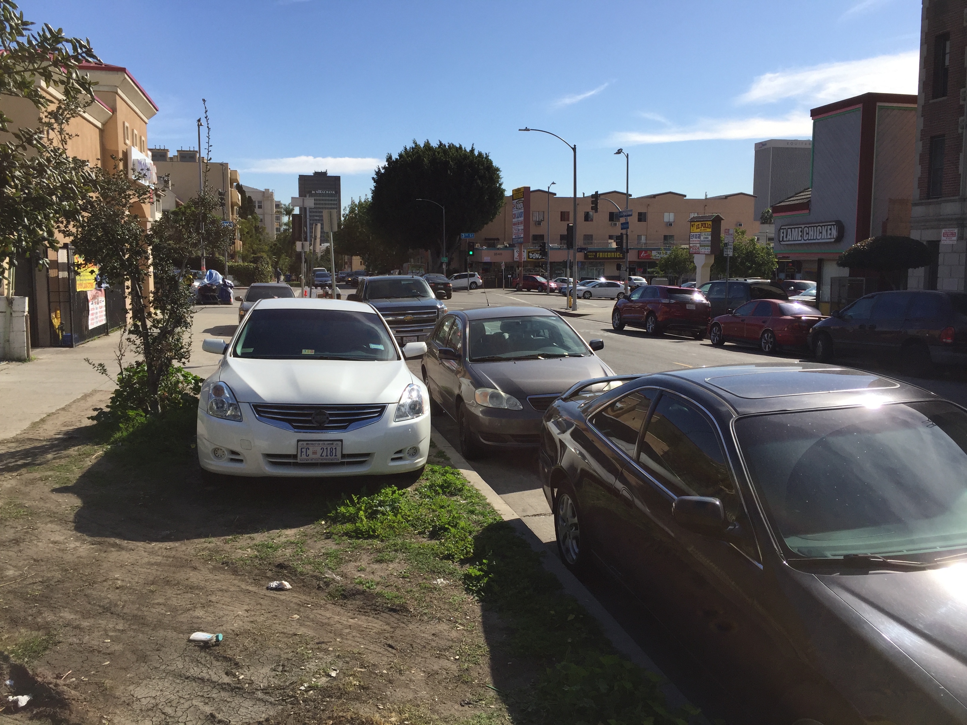 Parkway parking in Koreatown this afternoon