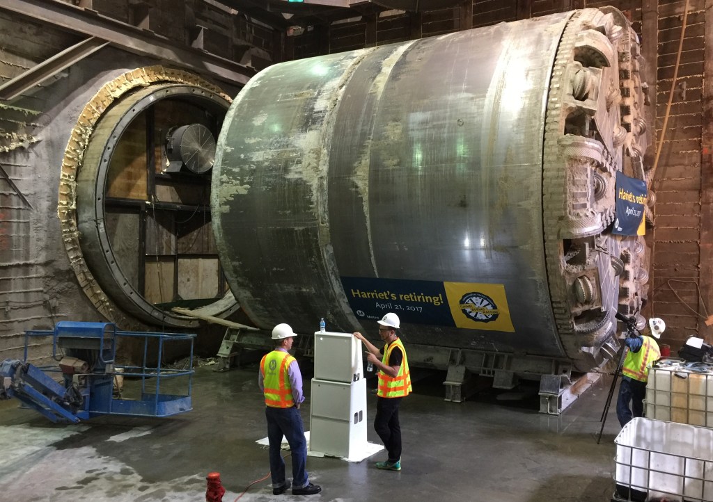 Her Work Done on Crenshaw’s Underground Railroad, Harriet the Tunnel Boring Machine Retires