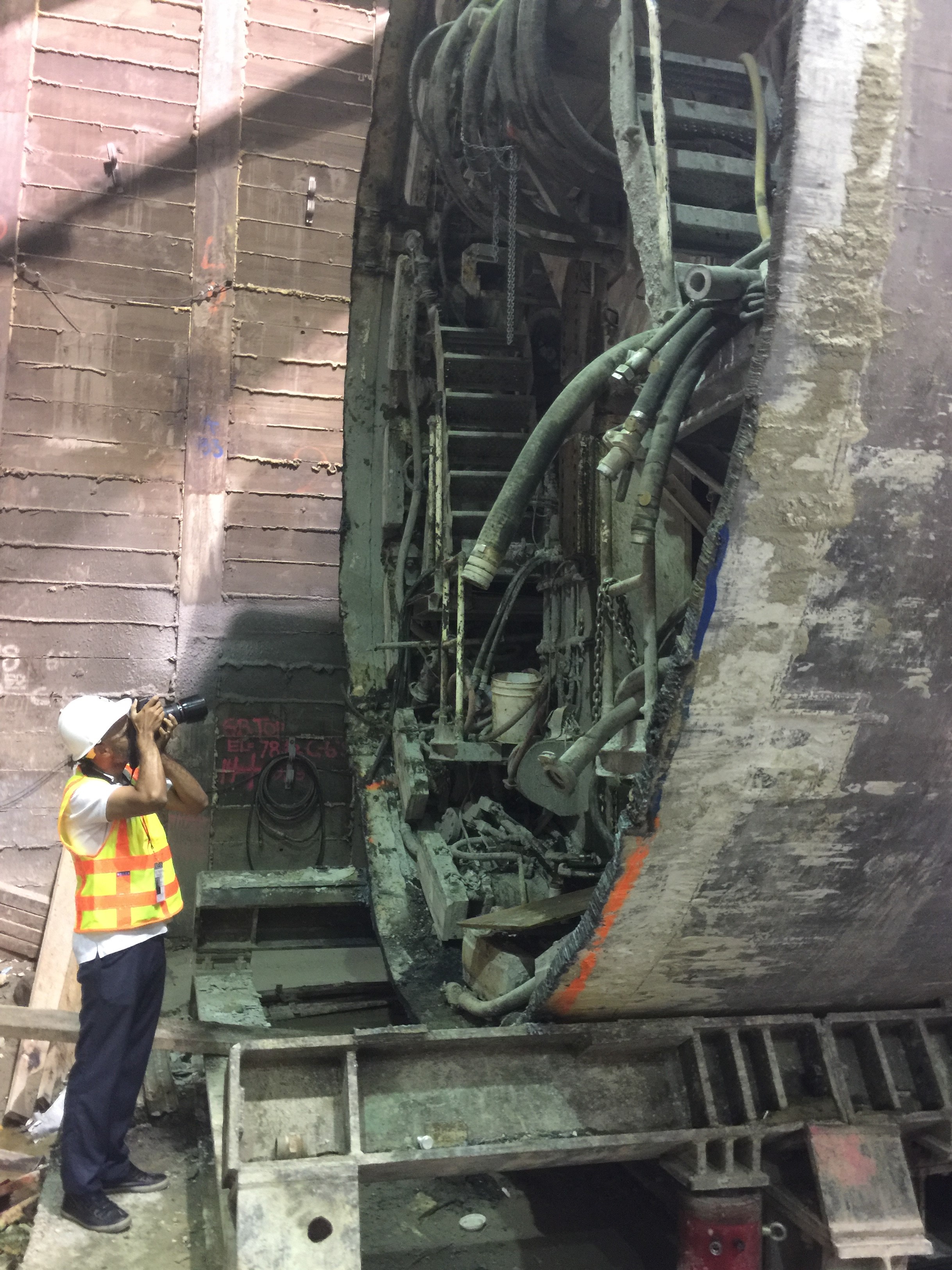 The back of the TBM's head