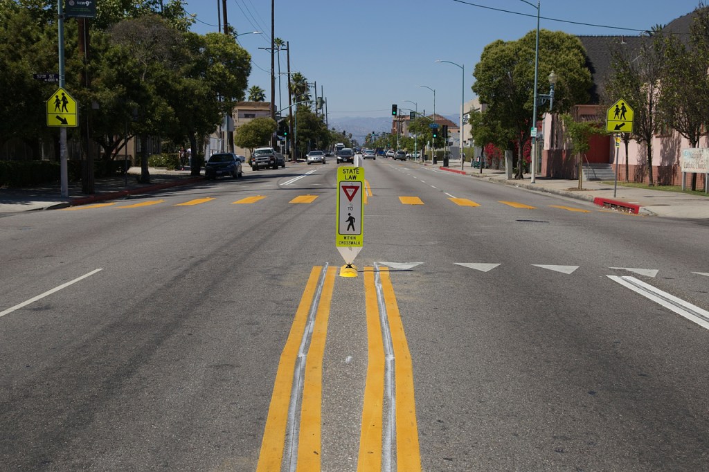 City Tests Out Low-Cost Fixes to Enhance Pedestrian Safety in South L.A.