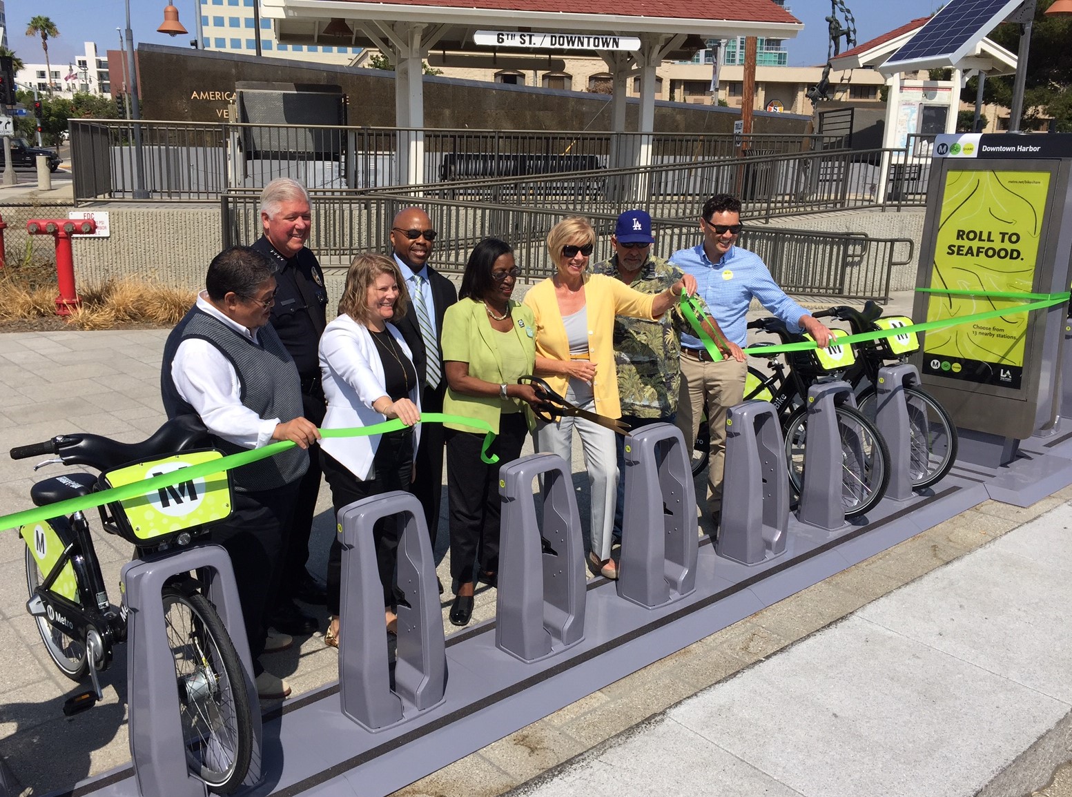 Ribbon-cutting for San Pedro bike-share