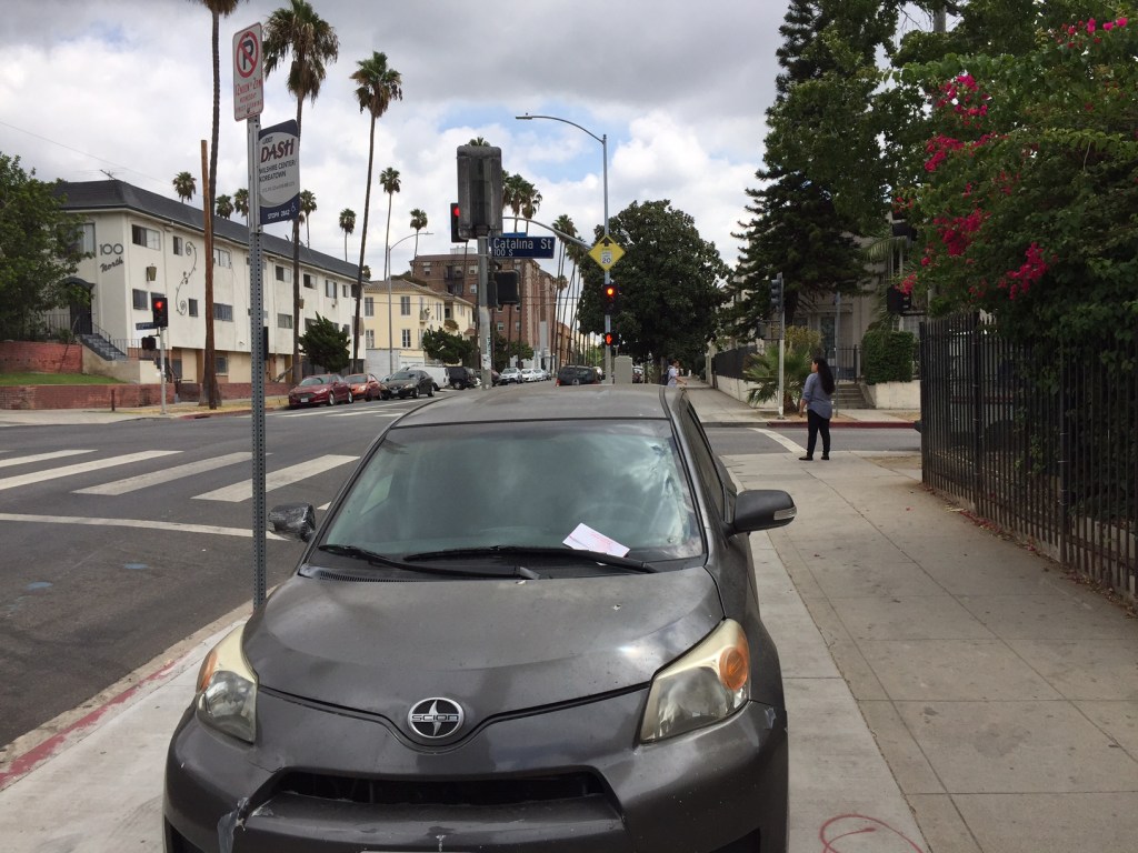 Eyes on the Street: L.A. Ticketing Cars Parked Illegally On Parkways