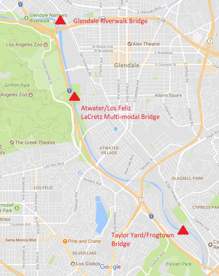 Three New Ped/Bike Bridges Coming to the L.A. River