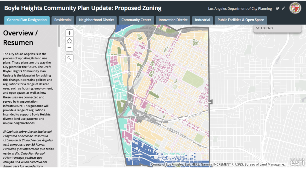Interactive Zoning Map of Boyle Heights Community Plan Includes Look at “Innovative District”