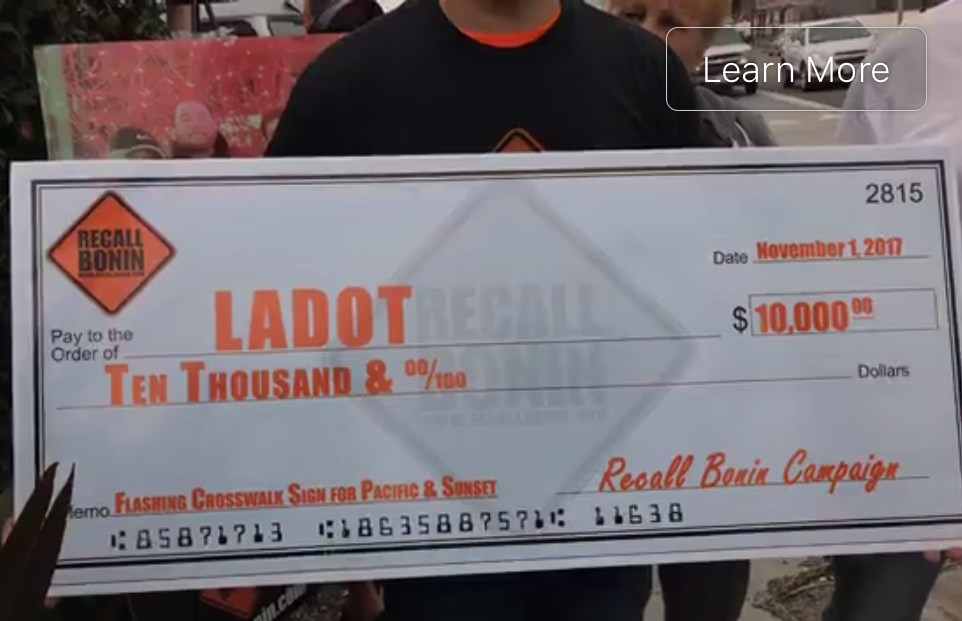 Filing Shows Recall Bonin Campaign Raised Only $41,462 Throwing Recent Larger Claims Into Question