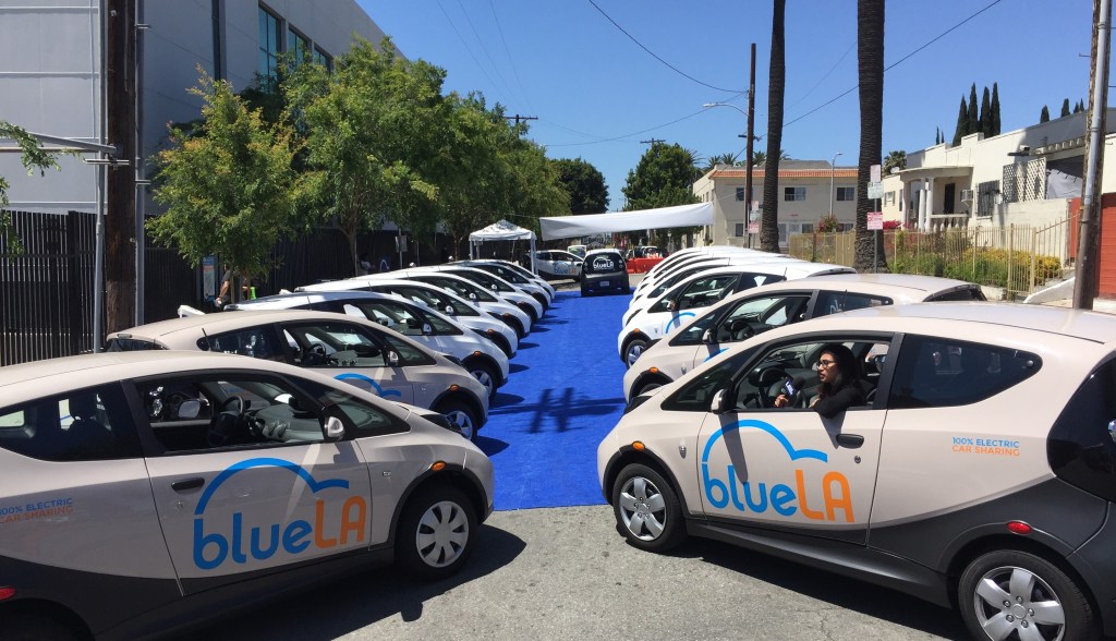 Eyes on the Street: BlueLA Electric Car-Share Opens at L.A. City College