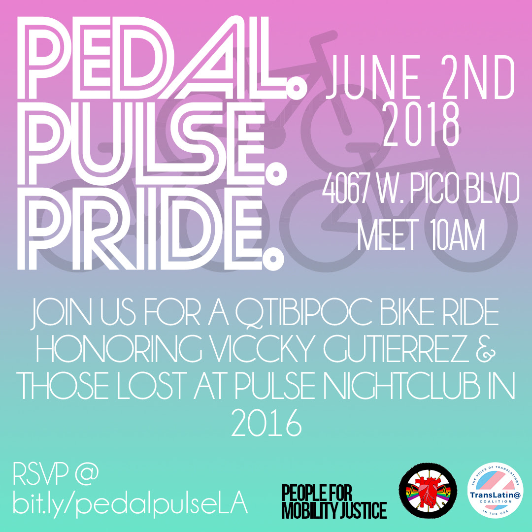 MCM will host Pedal.Pulse.Pride. this Saturday
