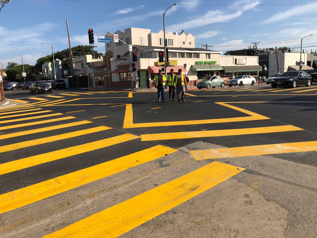 City’s Newest Scramble Crosswalk Opens in Venice