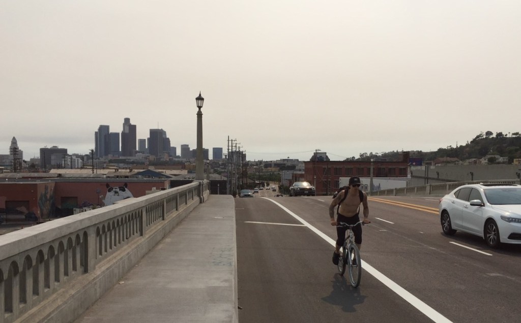Bike Lanes Missing on Retrofitted Spring Street Bridge