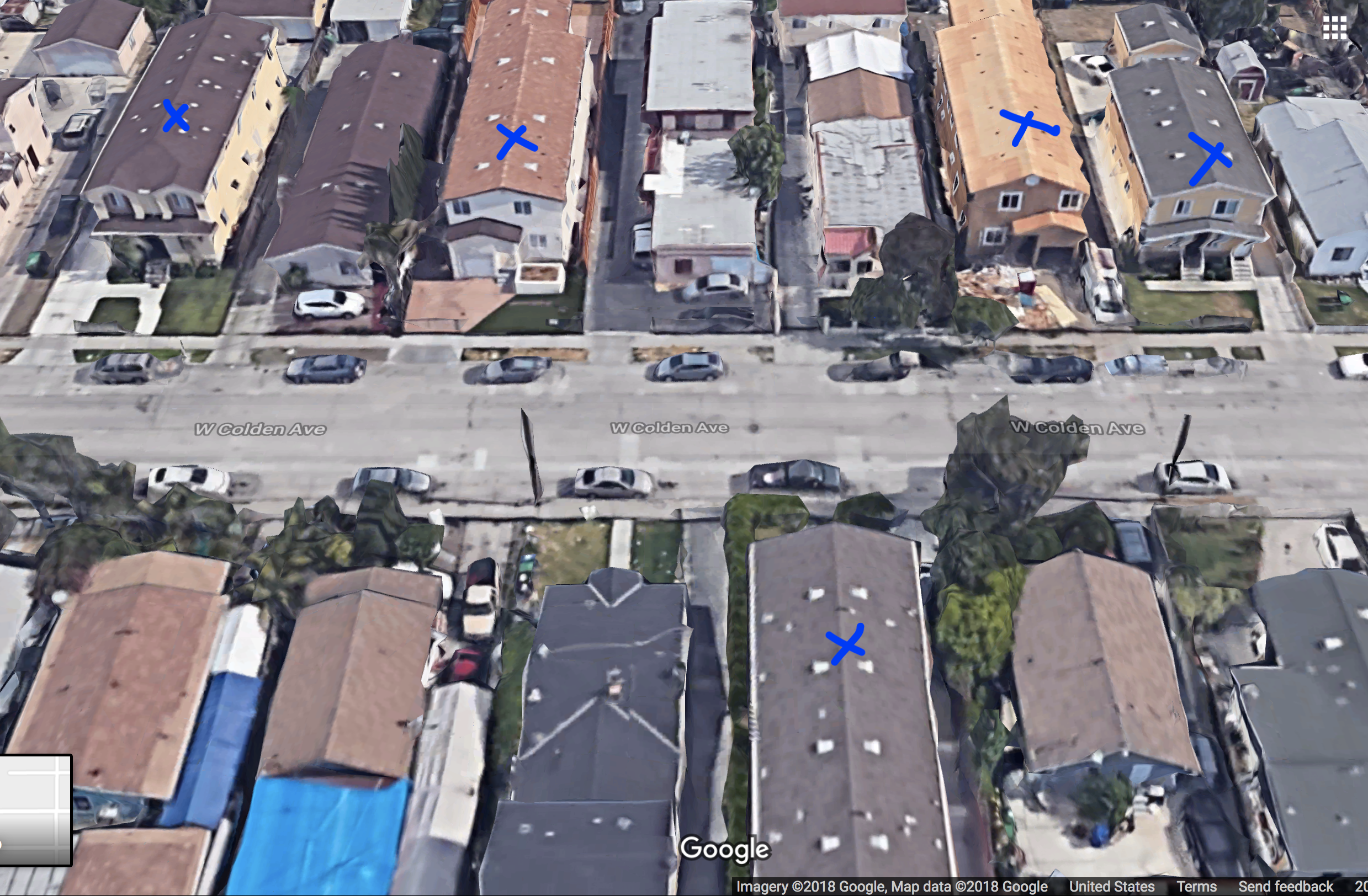 Just west of Main on Colden, at least three of the five new multifamily structures were built by Ocean Development, Inc.