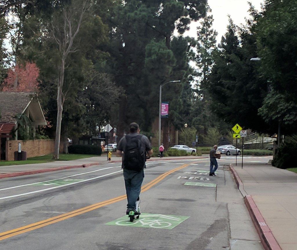 Eyes on the Street: New Green Bikeway at UCLA