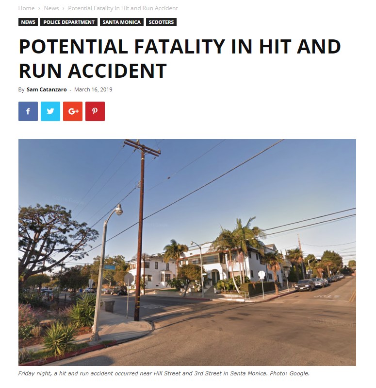 Car-Centric Biases Show in Coverage of Deadly Hit-and-Run Car-Scooter Crash