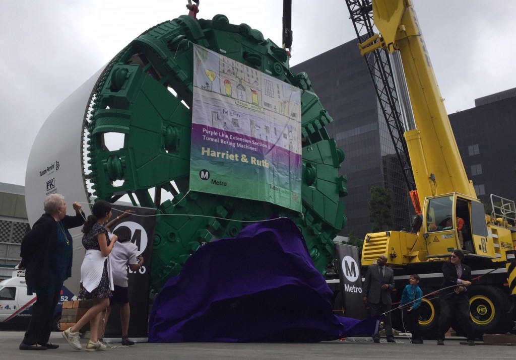 Metro Introduces Purple Line Extension Section 2 Tunneling Machines: Harriet and Ruth