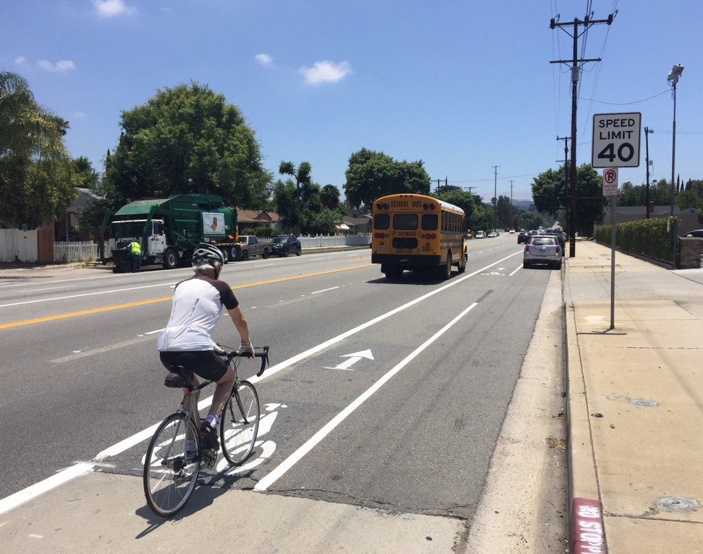Councilmember Blumenfield Celebrates New Bike Lanes on Winnetka Avenue