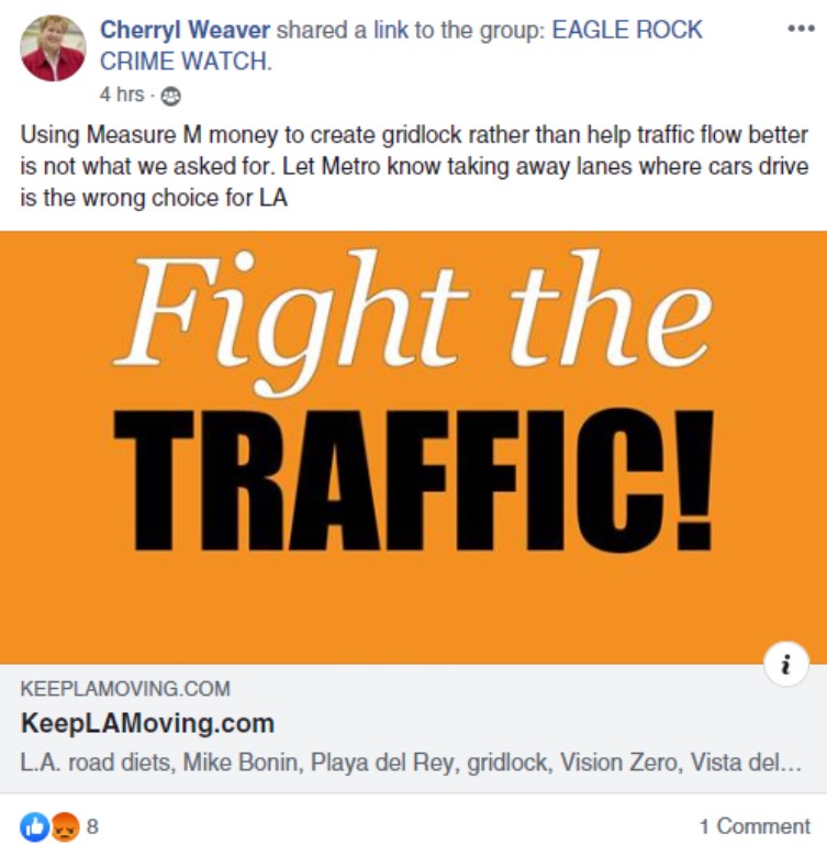 Cheryl Weaver pushing KLAM lies via Facebook post. Image via Twitter