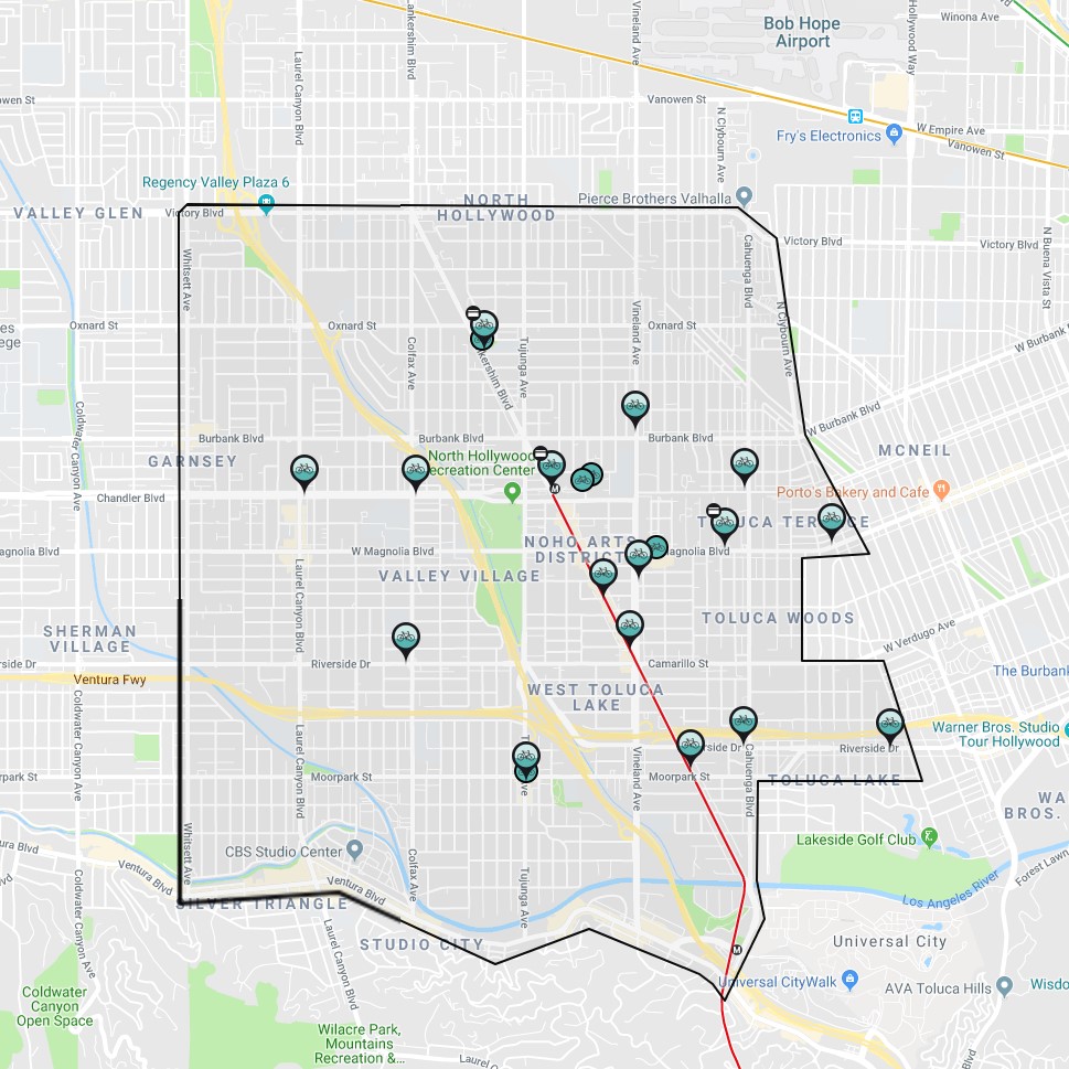 NoHoMetroBikeSharemap2019August8