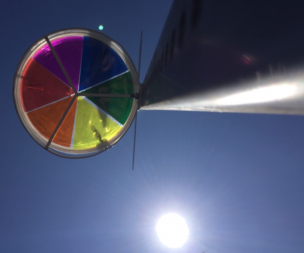 L.A. Installing Rainbow Halo Memorial Art At Traffic Death Sites