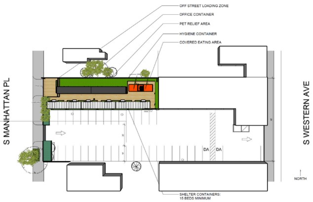 1816 S. Western bridge housing plan - via L.A. City