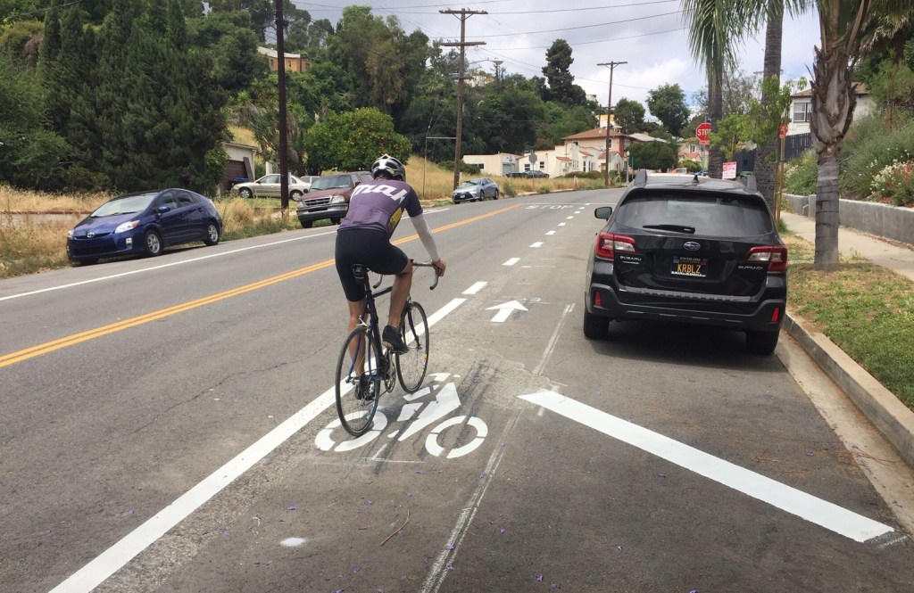 Eyes on the Street: New Bike Lanes on York in Eagle Rock