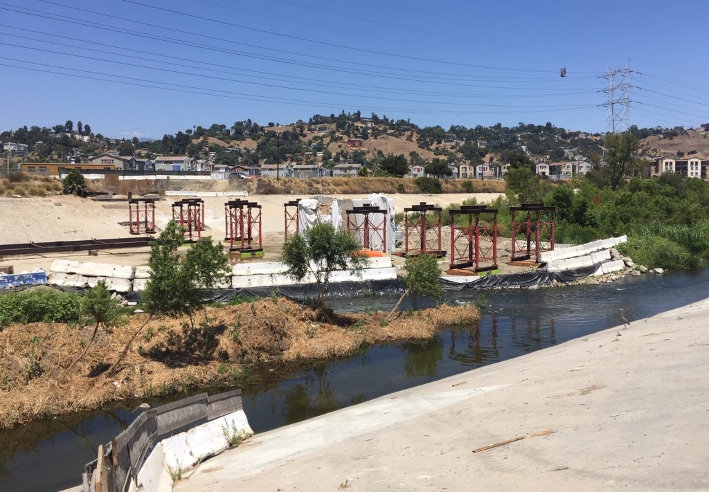 Eyes on the Street: Progress on New Elysian Valley Walk/Bike L.A. River Bridge