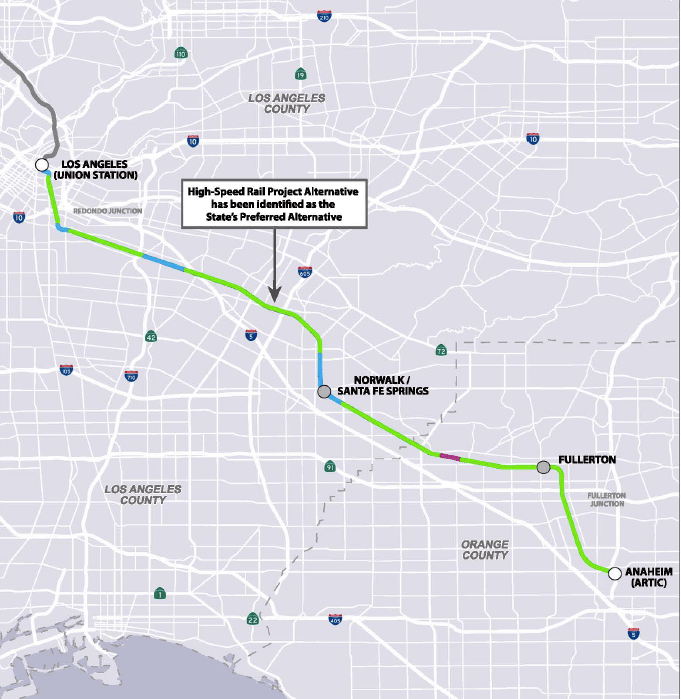 High Speed Rail: Accommodating Freight and Passengers on the L.A.-to-Anaheim Route