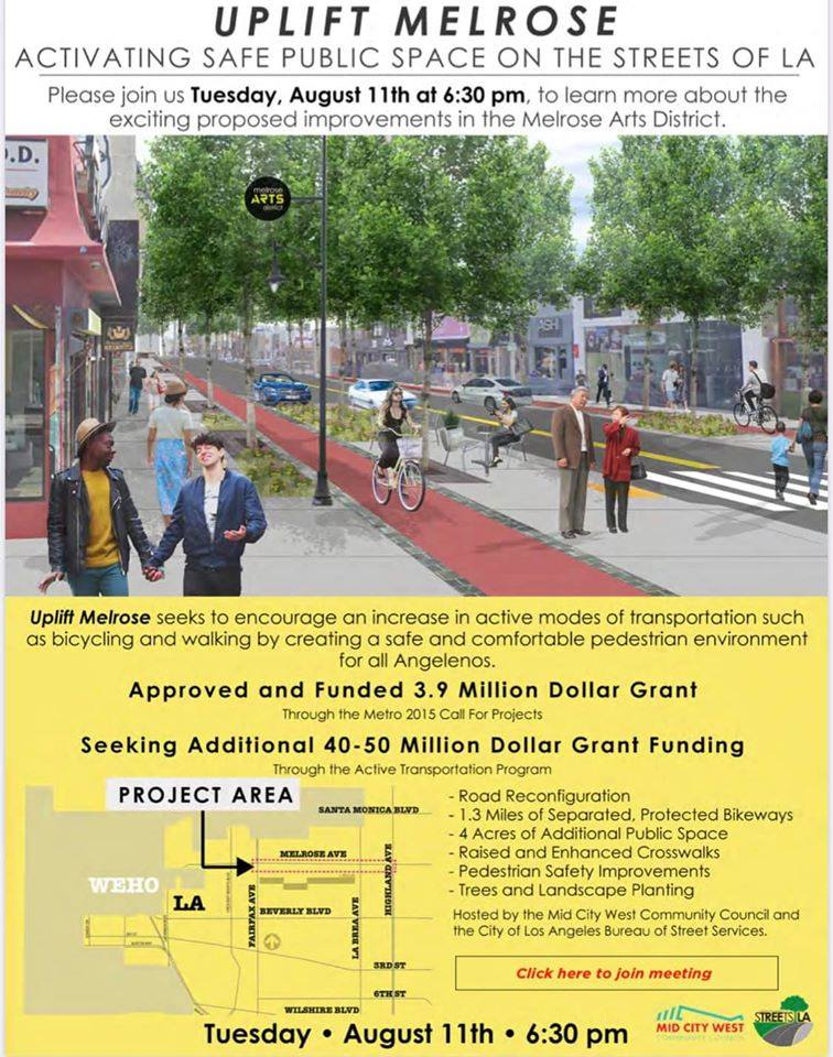 Weigh in on Uplift Melrose this Tuesday