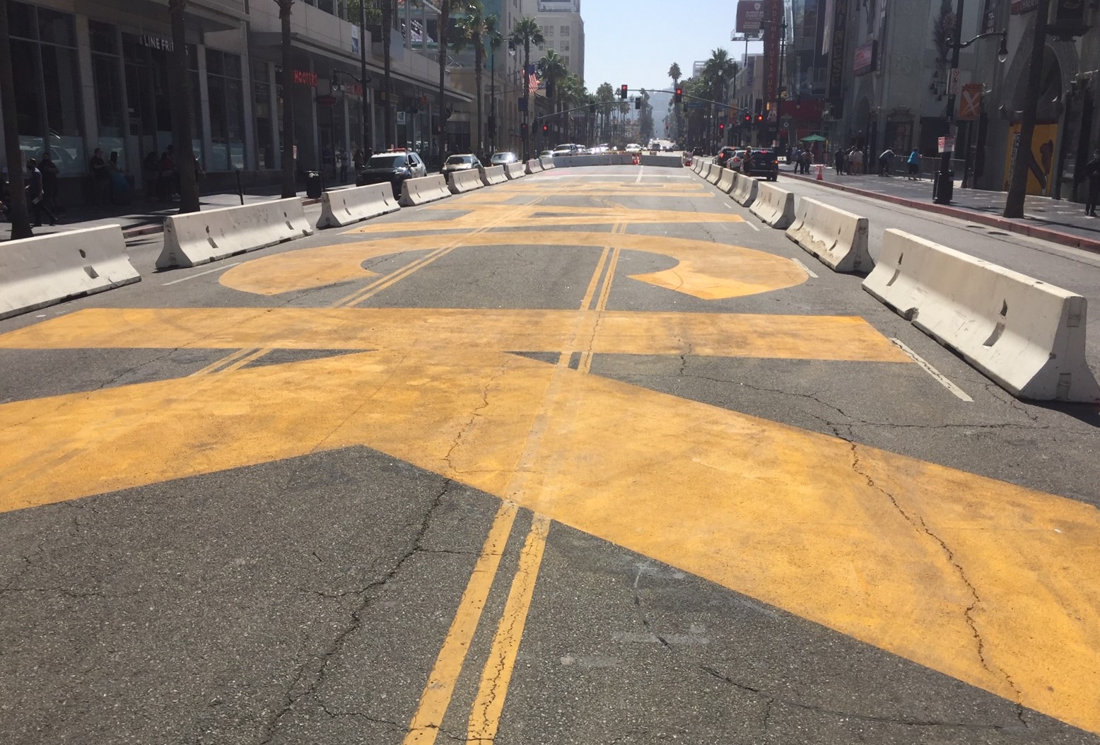 Hollywood's All Black Lives Matter mural back in June 2020