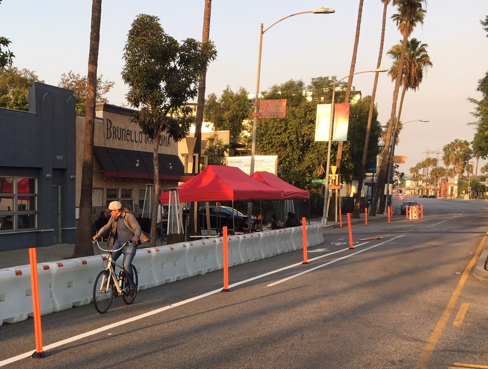 Eyes on the Street: More Culver City COVID Street Reconfiguration, Including Washington Bike Lane